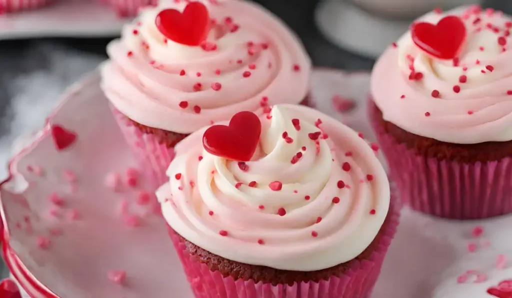 Pink Velvet Cupcakes