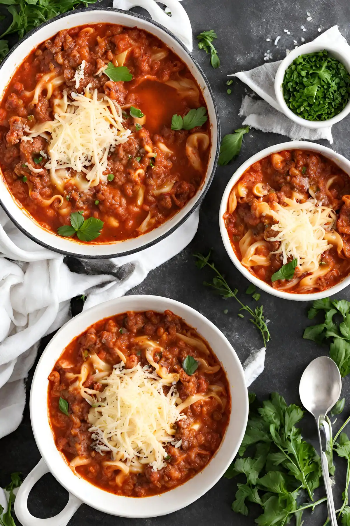 Variations of Lasagna Soup