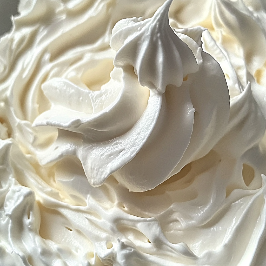 Fluffy Cool Whip and Pudding Frosting spread on cupcakes, perfect for cakes or as a fruit dip.