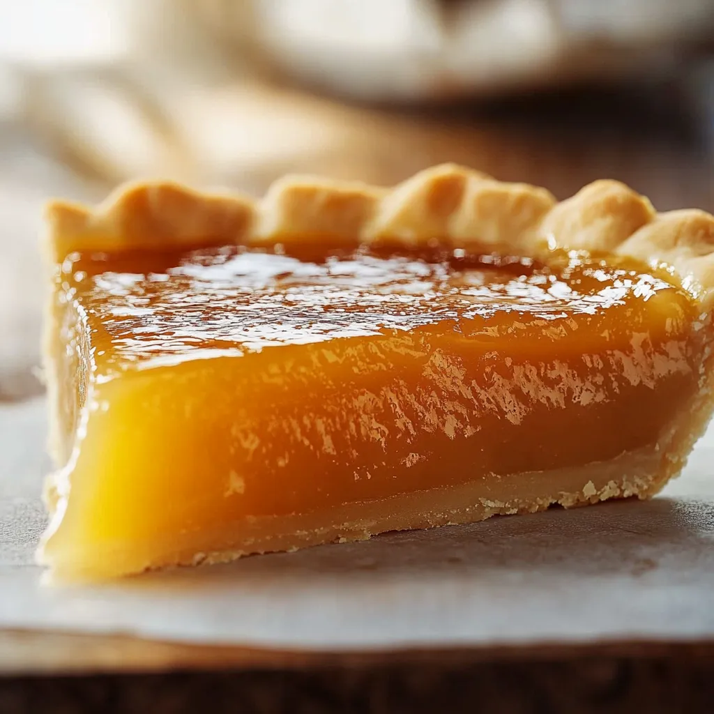 Salted Honey Pie with a golden crust and creamy filling, topped with flaky sea salt.