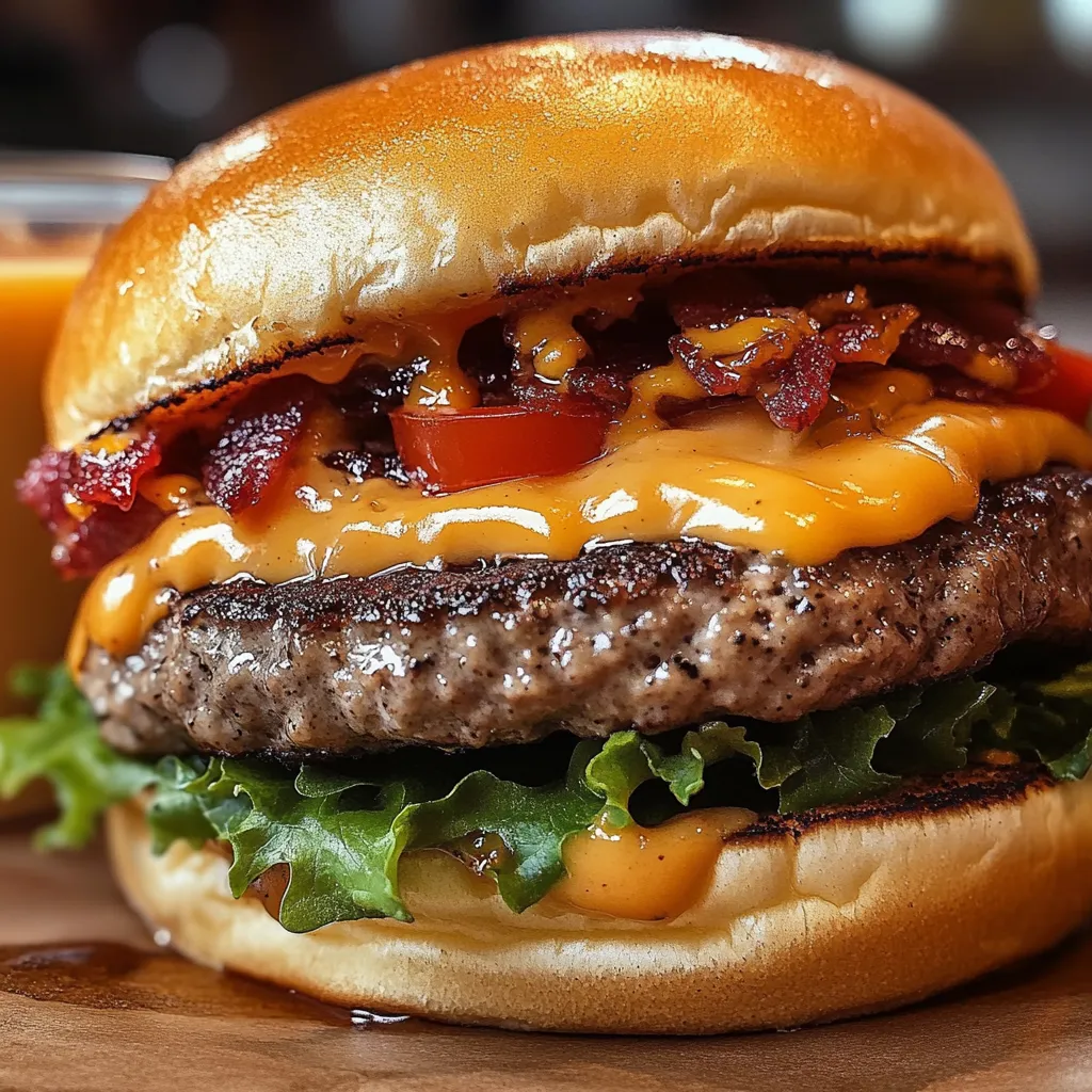 Juicy Crack Burgers loaded with crispy bacon, melted cheddar cheese, and ranch dressing, served on toasted buns with fresh toppings.