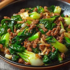 The Besta Stir-Fried Bok Choy with Ground Meat Recipe