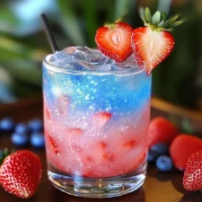The Best Strawberry Blue Hawaiian Mocktail Recipe