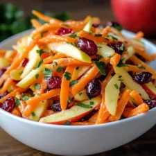 Refreshing Apple Cranberry Carrot Salad Recipe