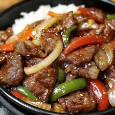 Sizzling Chinese Pepper Steak with Onions Recipe