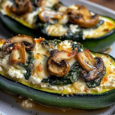The Best Spinach, Mushroom, and Ricotta Stuffed Zucchini Recipe