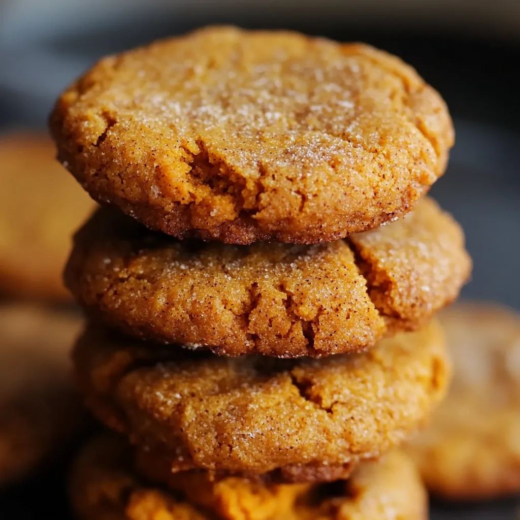 Soft and chewy cinnamon sweet potato breakfast cookies stacked on a plate