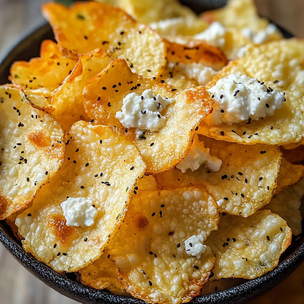 Crispy high-protein cottage cheese chips arranged on a baking tray lined with parchment paper.
