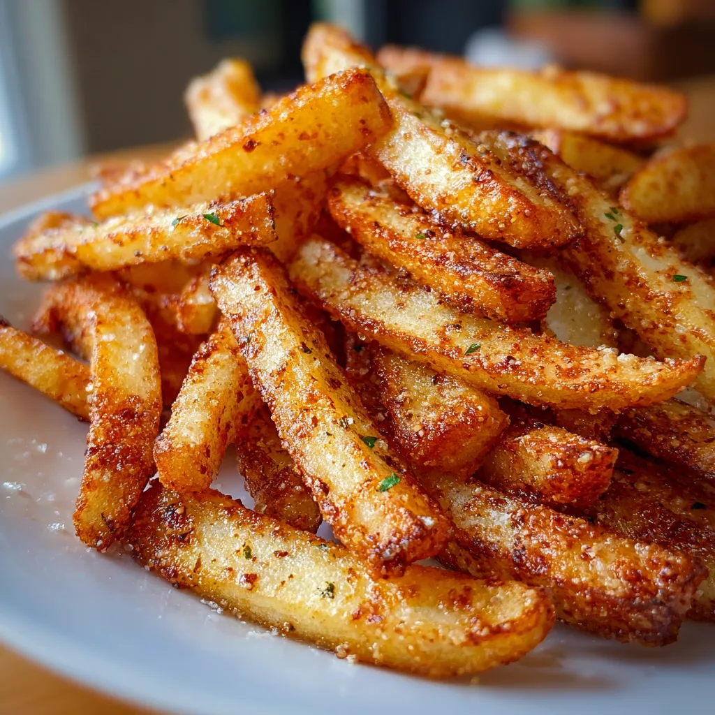 Golden crispy apple fries served warm with a side of caramel dipping sauce