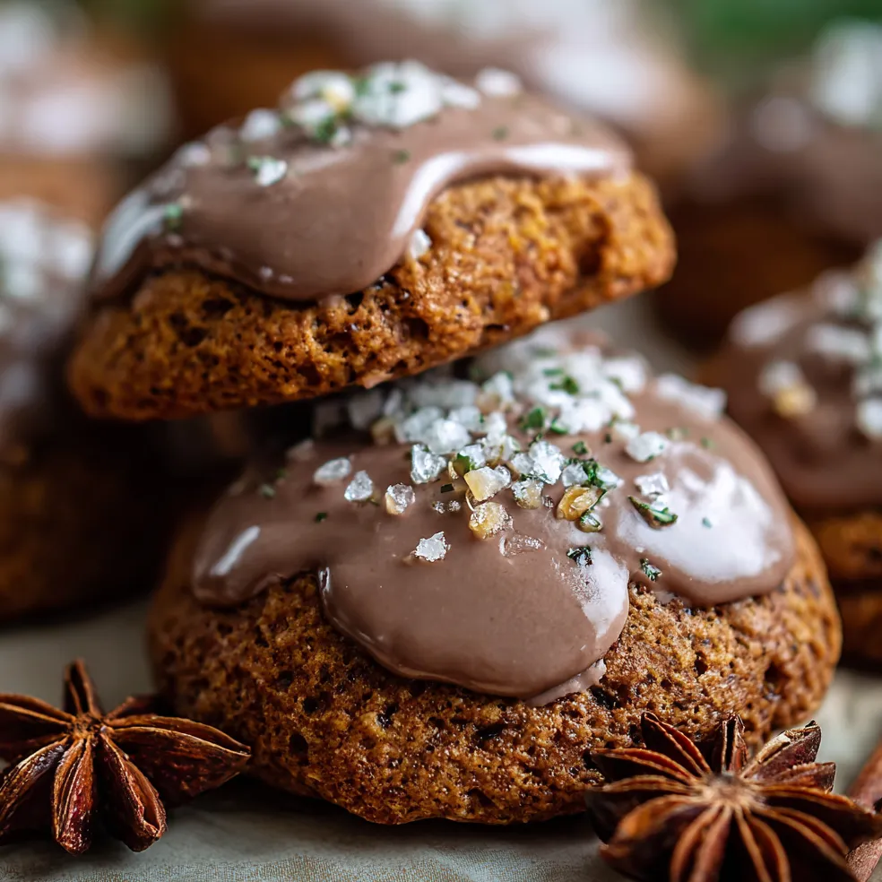 Soft and chewy German spice cookies glazed with sugar or dipped in chocolate, perfect for the holidays.