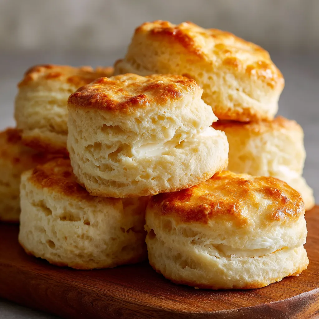 Freshly baked 2-ingredient biscuits on a parchment-lined baking tray, golden brown and fluffy.