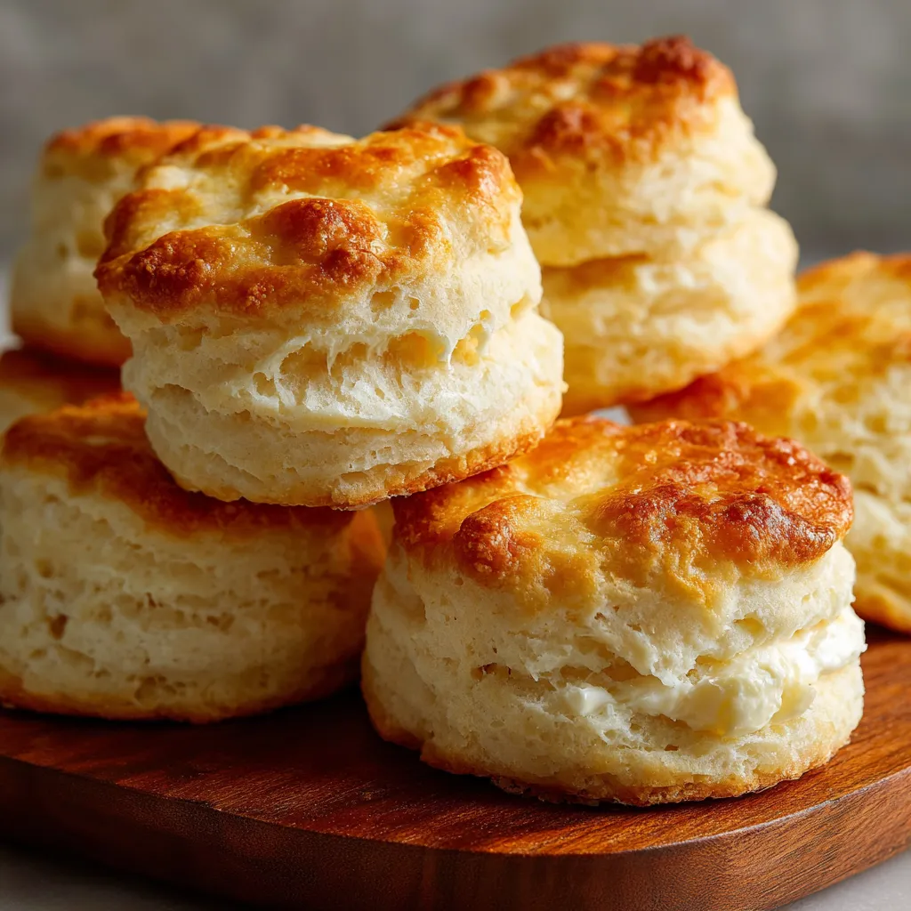 Freshly baked 2-ingredient biscuits on a parchment-lined baking tray, golden brown and fluffy.