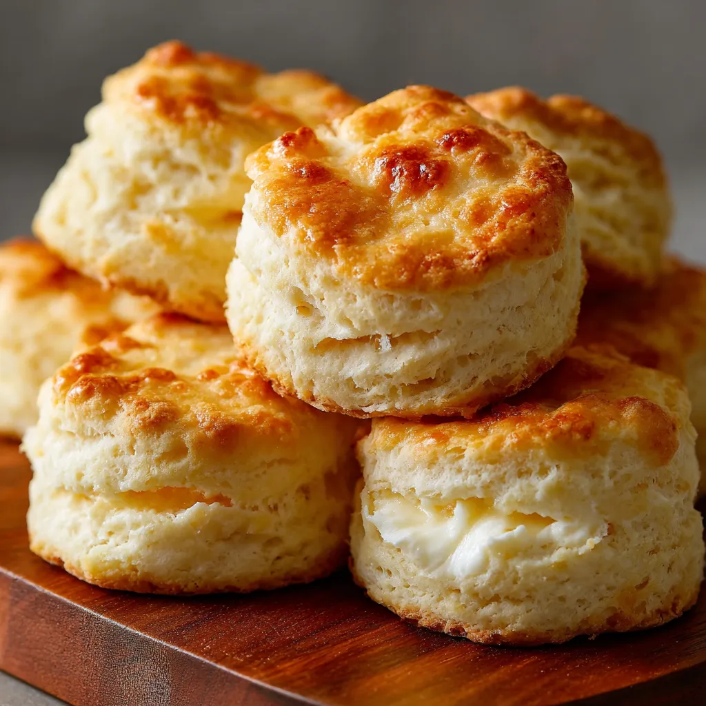 Freshly baked 2-ingredient biscuits on a parchment-lined baking tray, golden brown and fluffy.