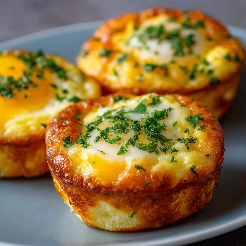 Fluffy egg muffins with cheese, bell peppers, and spinach in a muffin tin