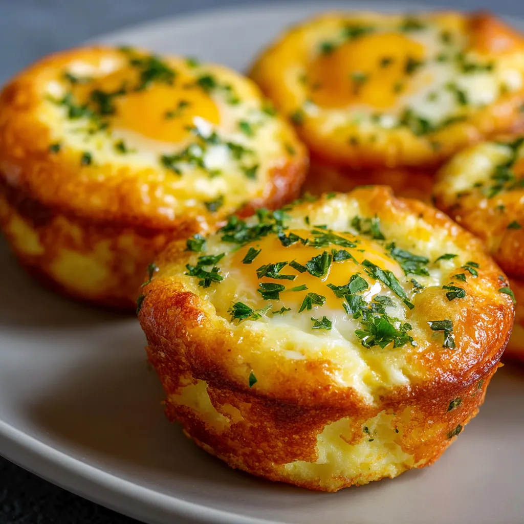 Fluffy egg muffins with cheese, bell peppers, and spinach in a muffin tin
