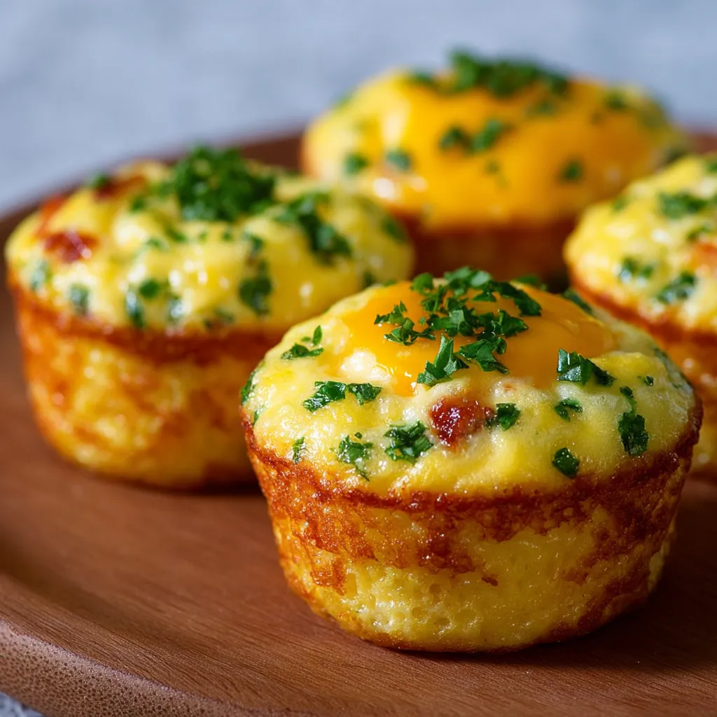 Fluffy egg muffins with cheese, bell peppers, and spinach in a muffin tin