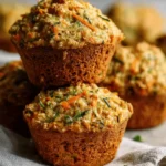 Zucchini Carrot Oatmeal Muffins