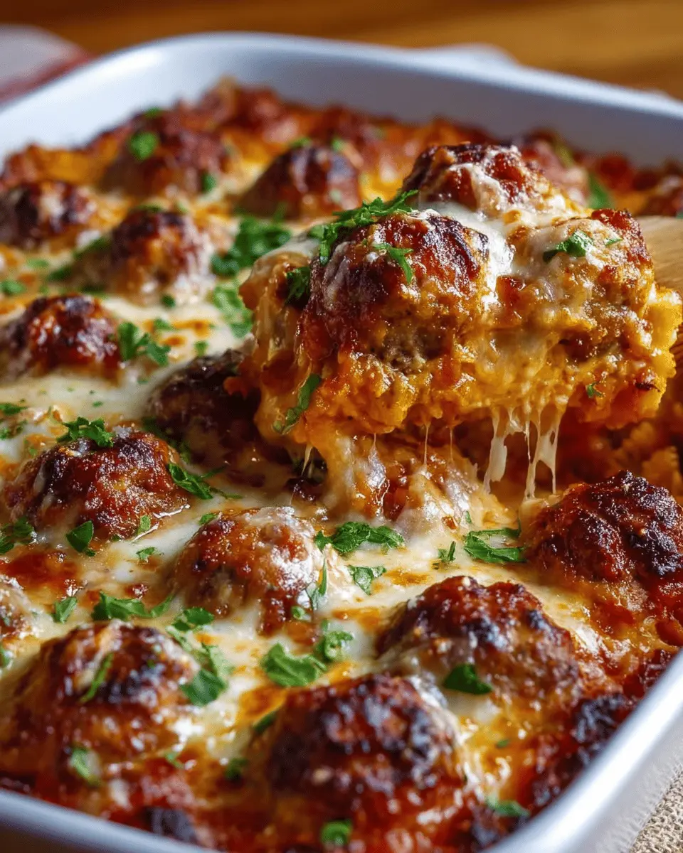 Dump-and-Bake Meatball Casserole