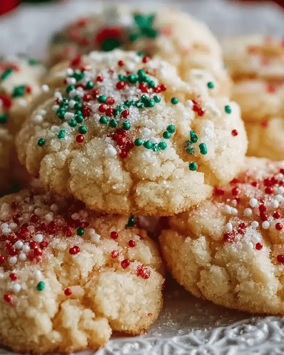 Christmas Ooey Gooey Butter Cookies