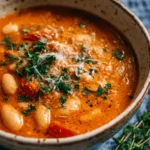 Parmesan Tomato Cannellini Bean Soup