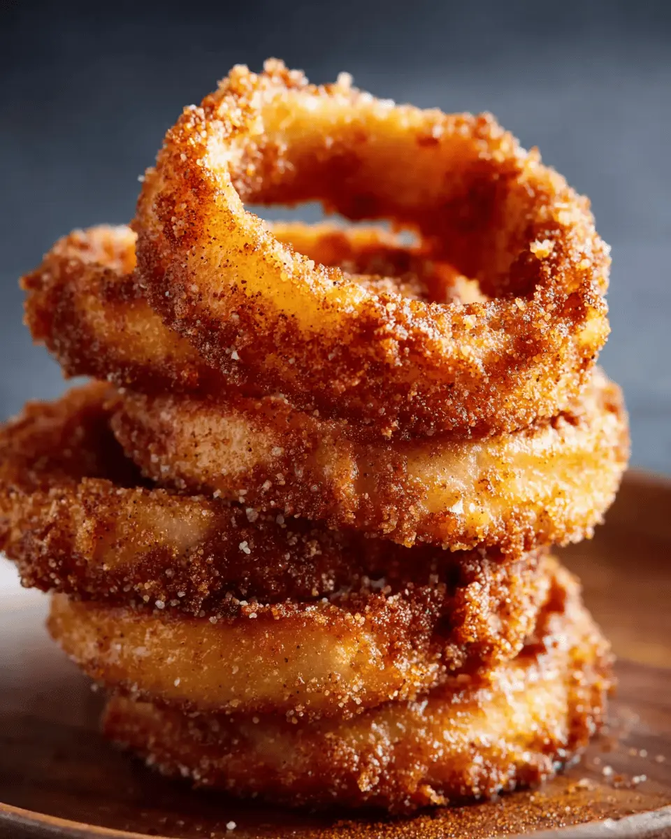 Crispy Cinnamon Apple Rings