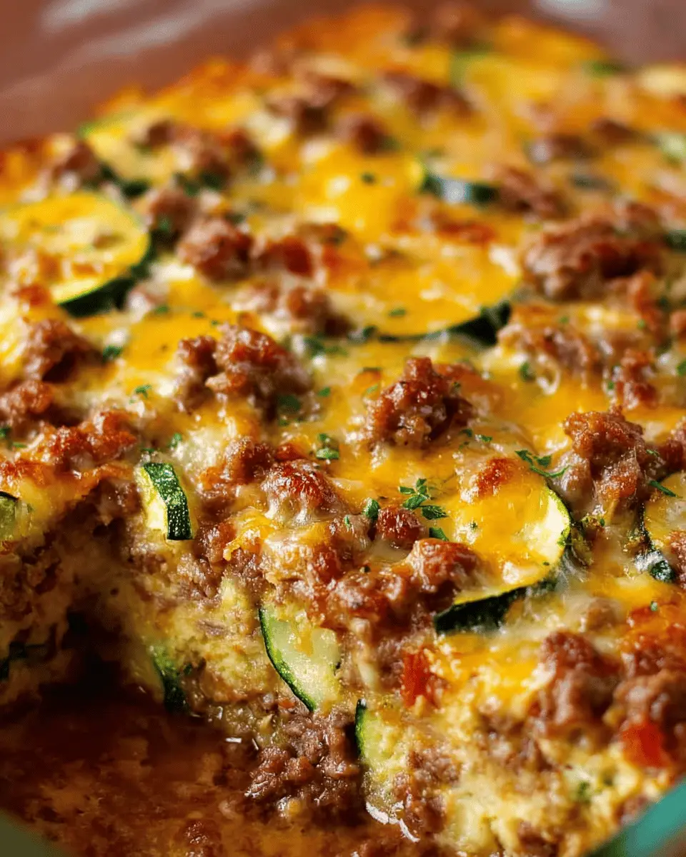 Zucchini Hamburger Casserole
