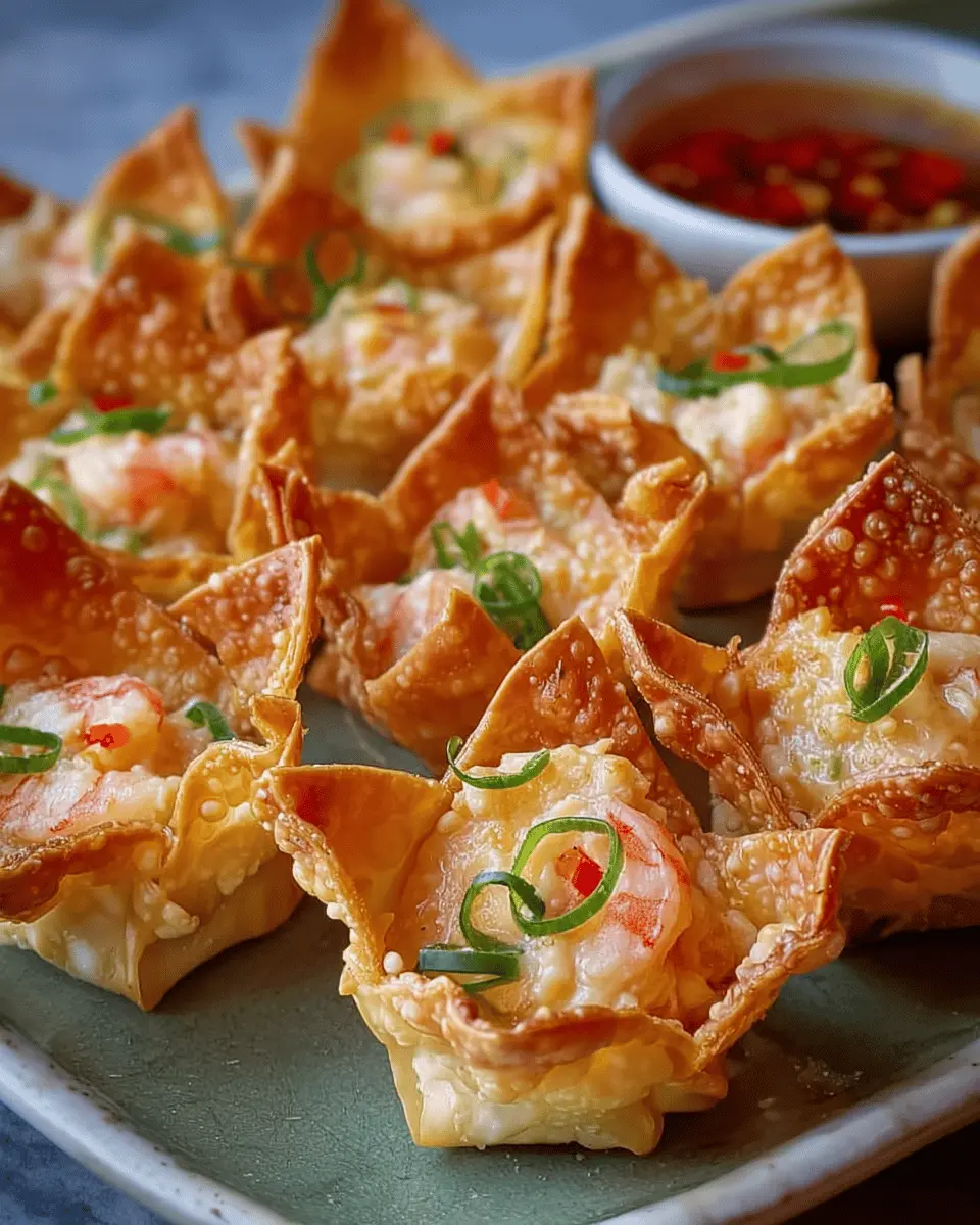 Shrimp & Crab Cream Cheese Wontons