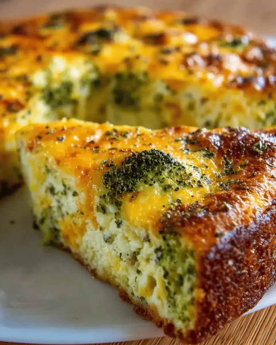 Crustless Broccoli Cheddar Quiche