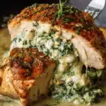 Spinach Cream Cheese Stuffed Chicken