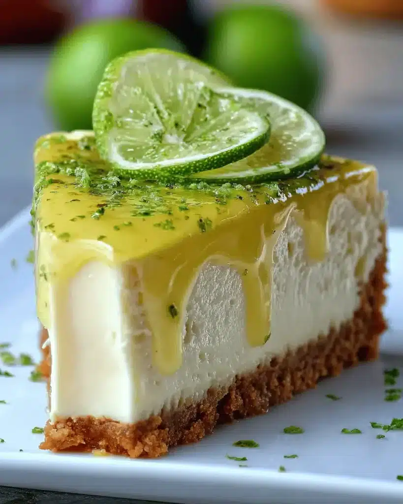 Refreshing Lime Mousse Cheesecake with Lime Glaze