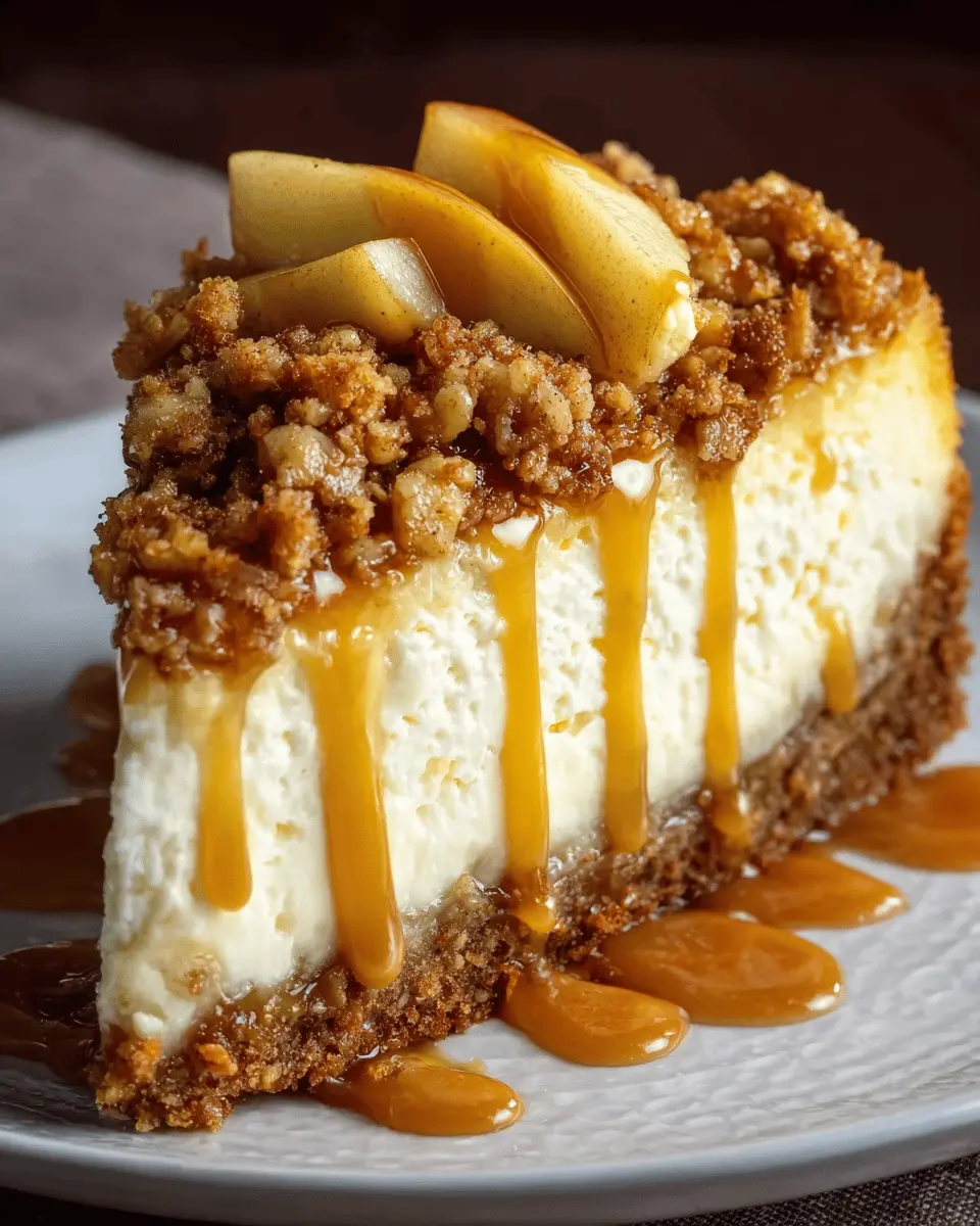 Apple Crisp Cheesecake