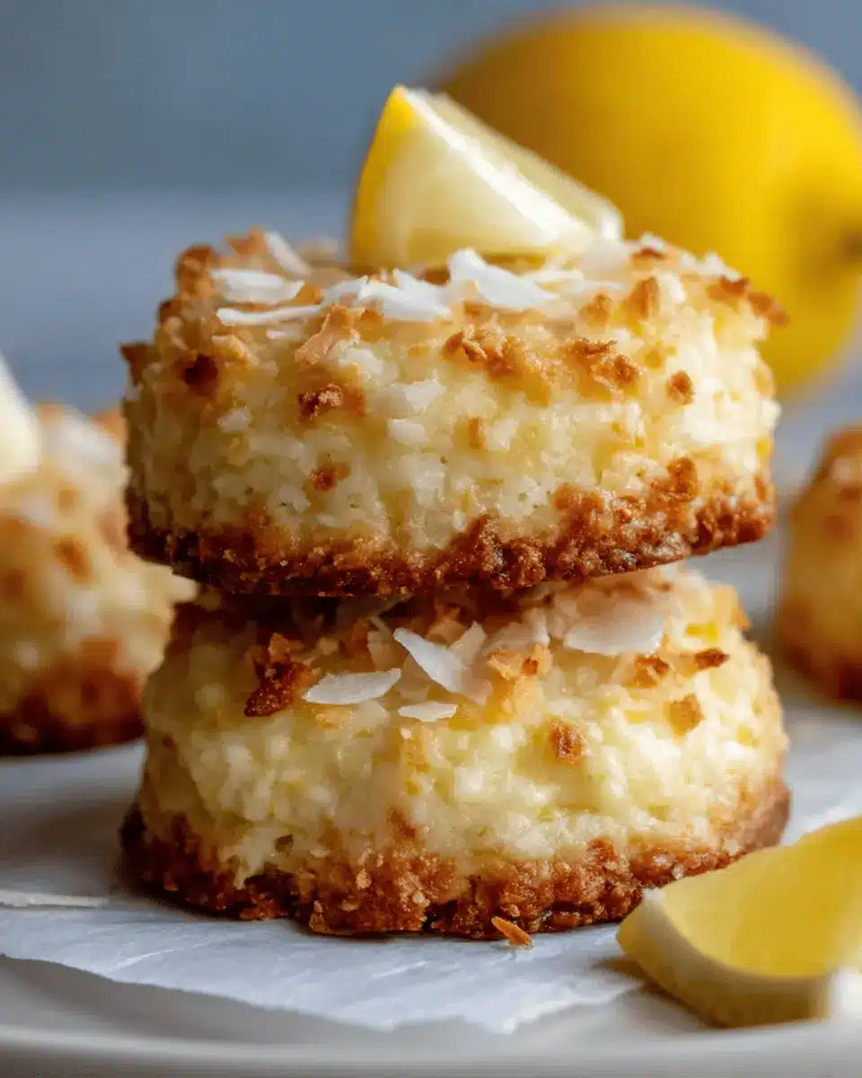 Lemon Coconut Cheesecake Cookies