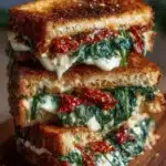 Sun-Dried Tomato, Spinach & Ricotta Grilled Cheese