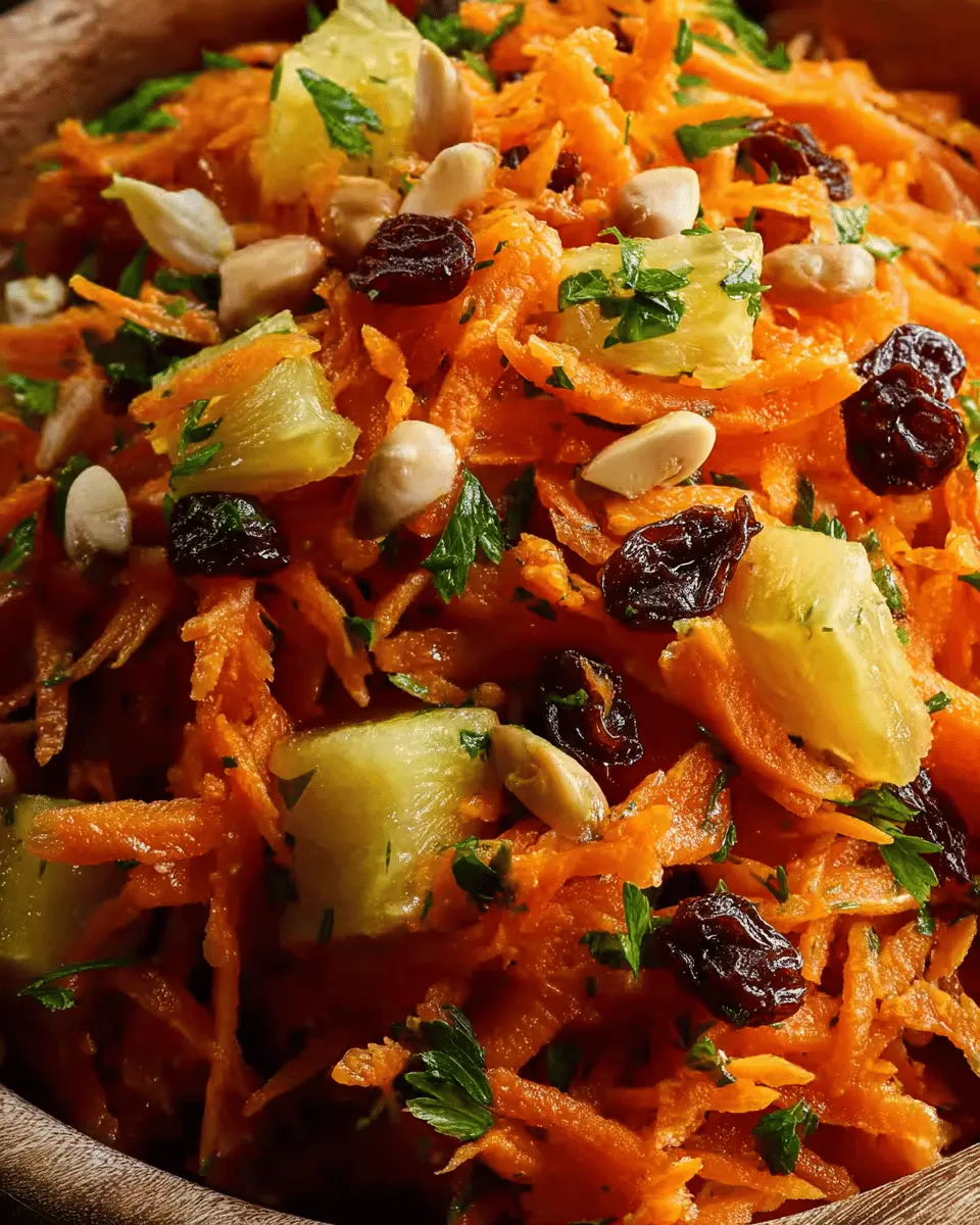 Carrot Salad with Pineapple and Raisins