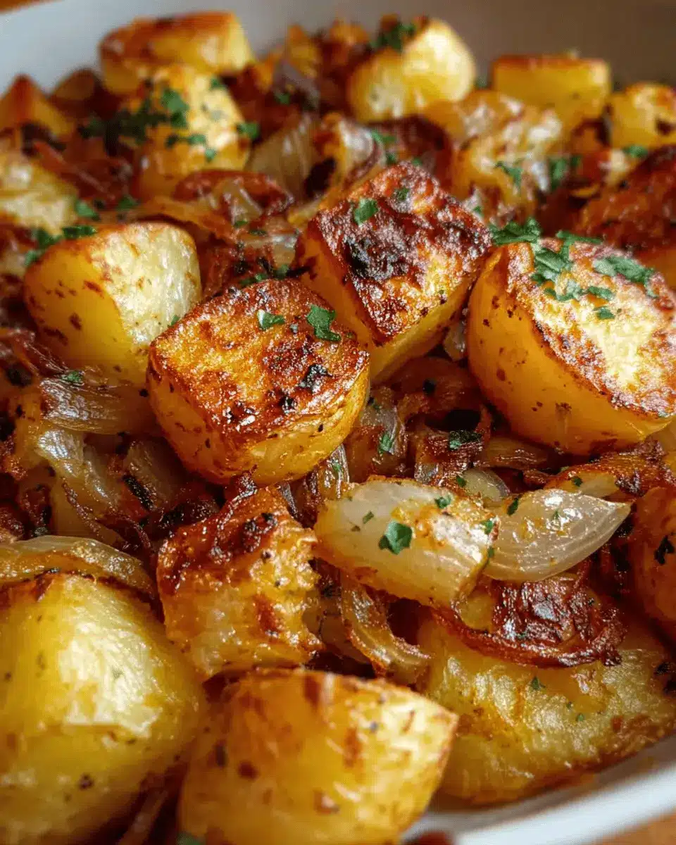 Oven-Fried Potatoes & Onions