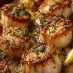 Garlic Butter Baked Scallops