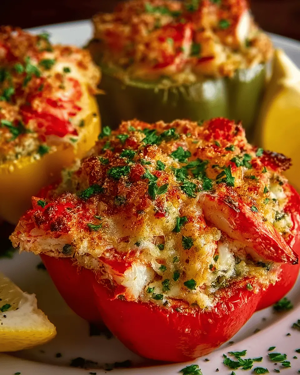 Crab and Shrimp Stuffed Bell Peppers