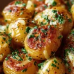 Creamy Garlic Baby Potatoes