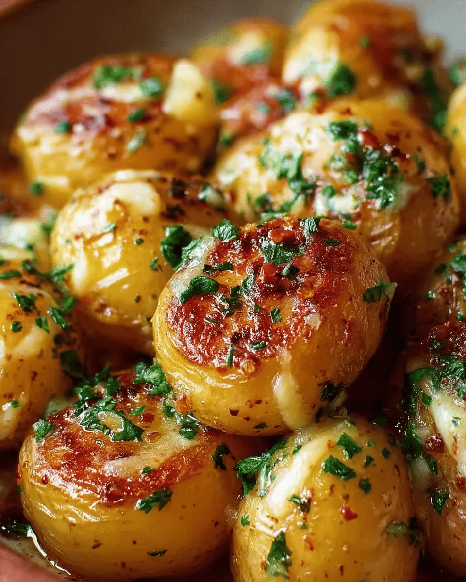 Creamy Garlic Baby Potatoes