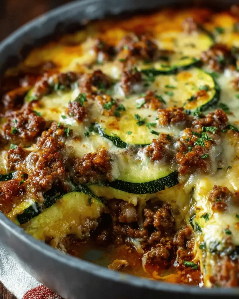 Ground Beef Zucchini Bake
