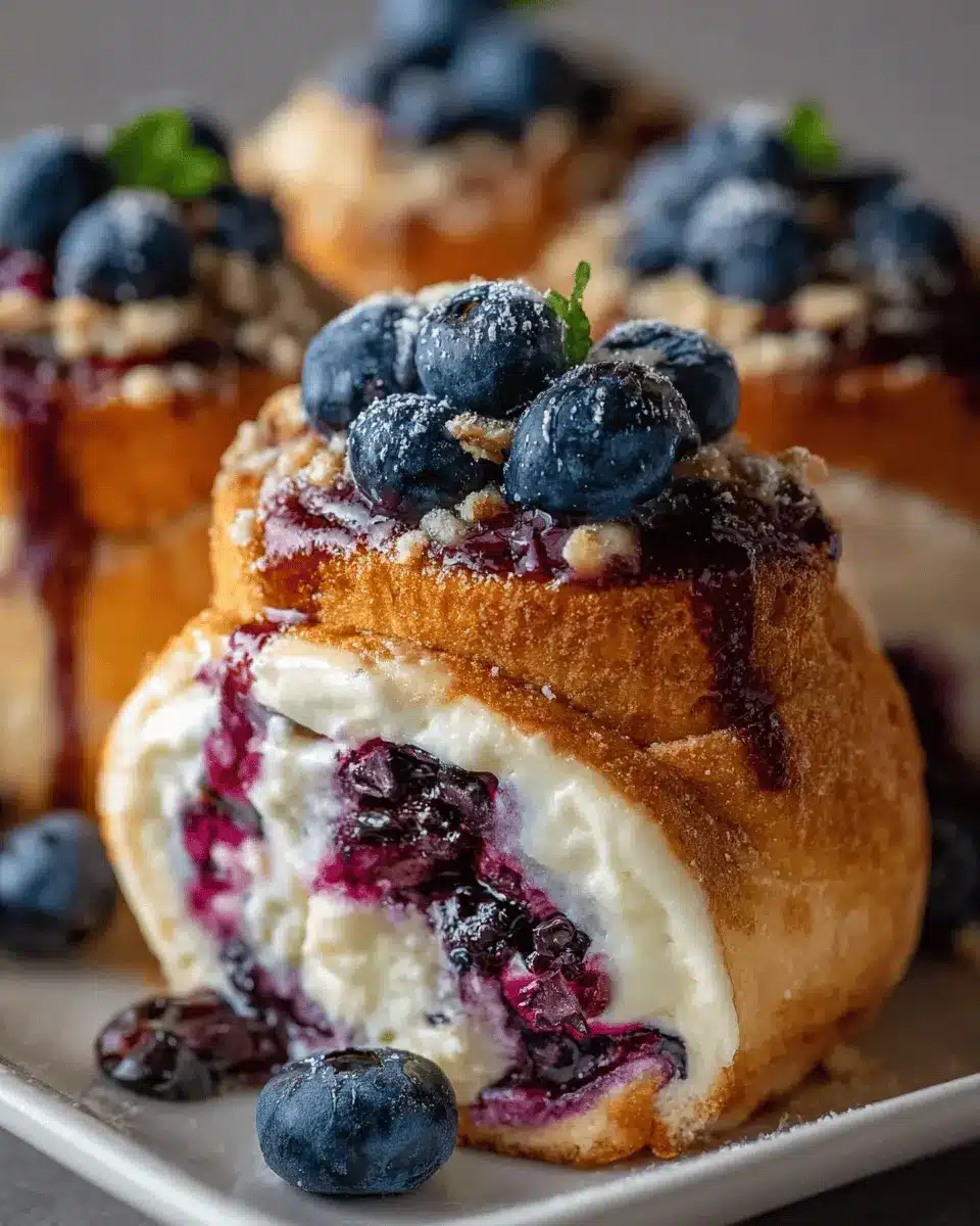 Blueberry Cheesecake Rolls