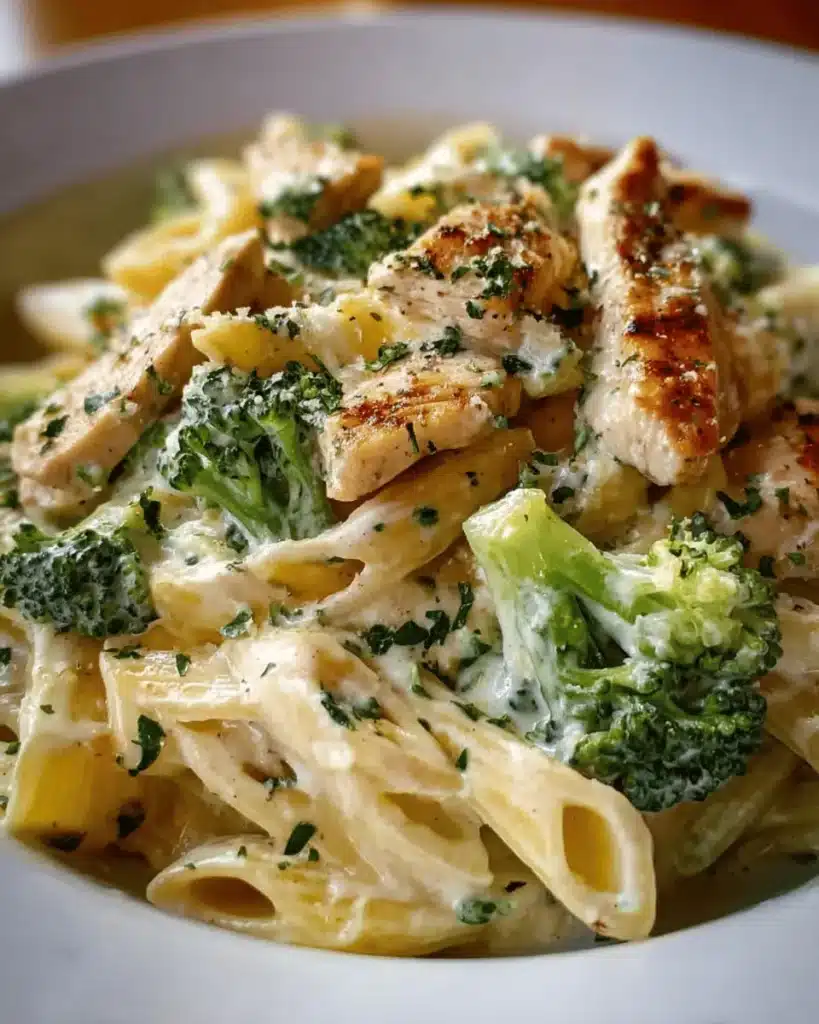 Creamy Chicken Broccoli Alfredo Pasta
