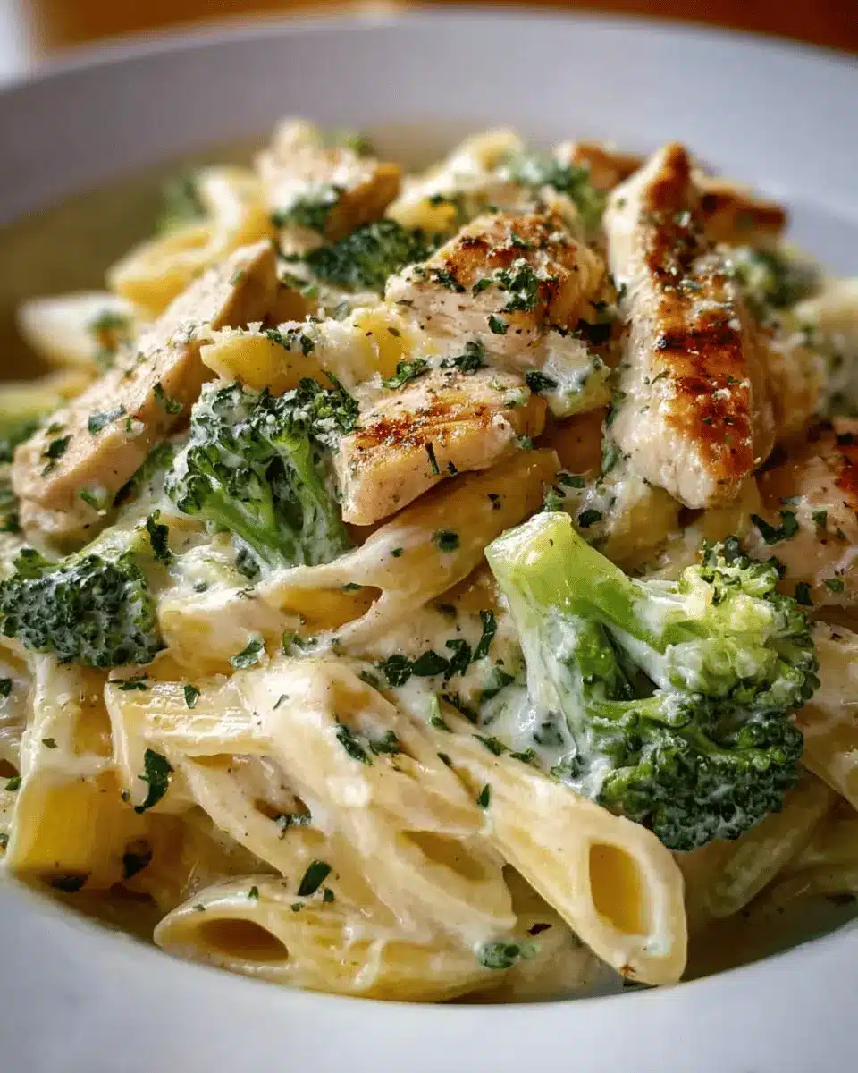 Creamy Chicken Broccoli Alfredo Pasta