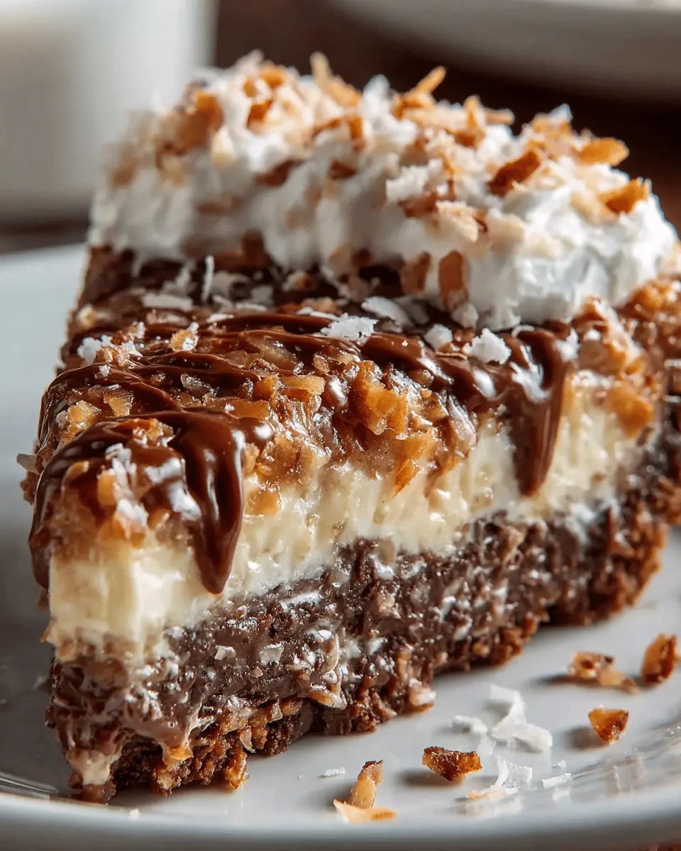 No-Bake German Chocolate Pie