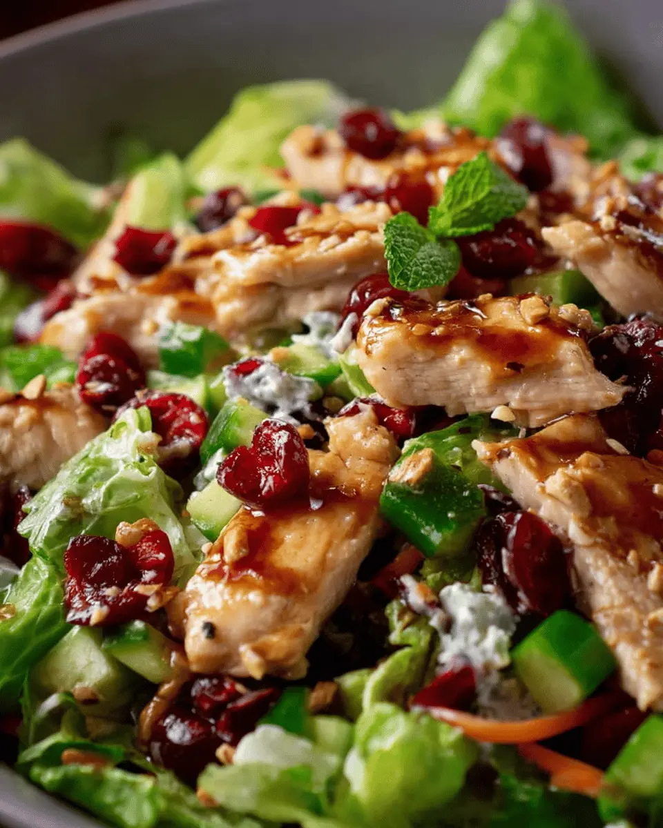 Asian Chicken Cranberry Salad