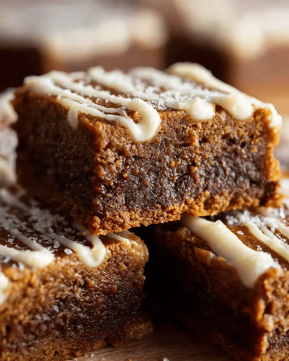Gingerbread Cookie Bars