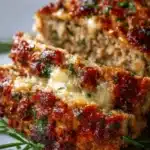 Melt-in-Your-Mouth Garlic Parmesan Chicken Meatloaf