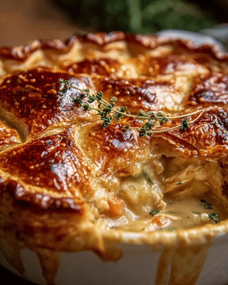 Golden Chicken Pot Pie with Buttery Crust – The Ultimate Comfort Food Recipe