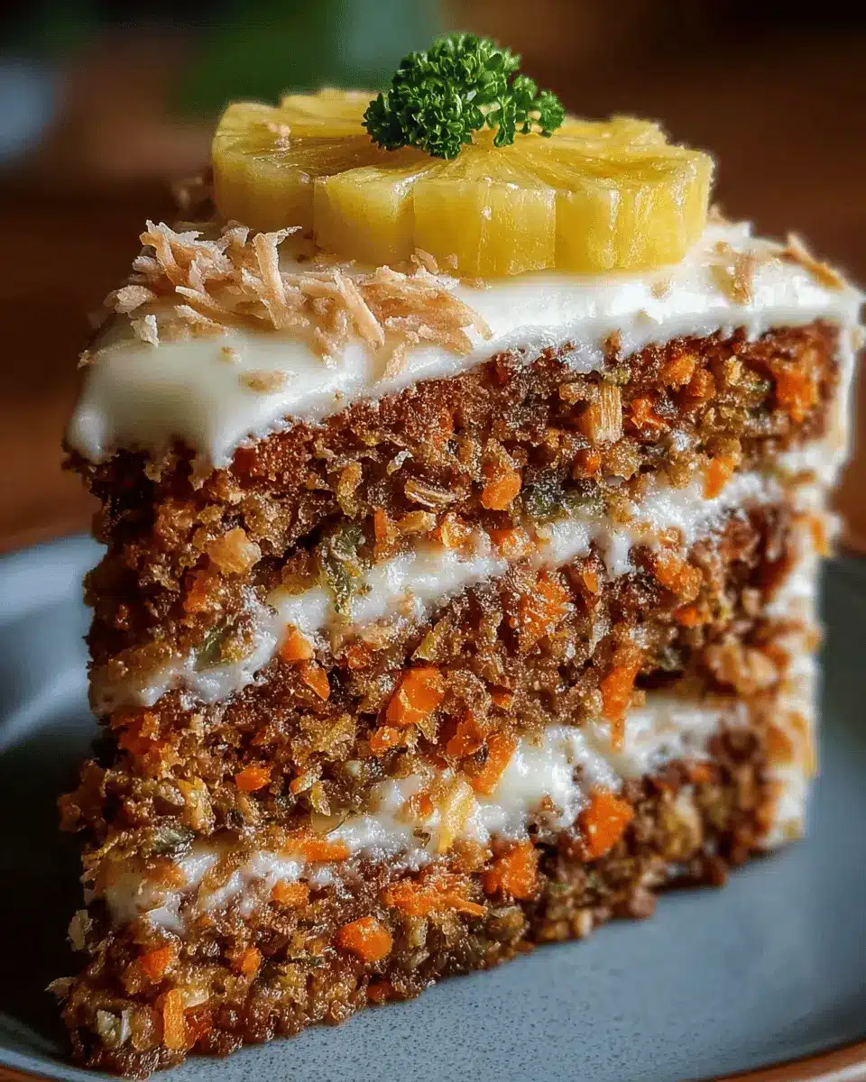 Hawaiian Carrot Pineapple Cake