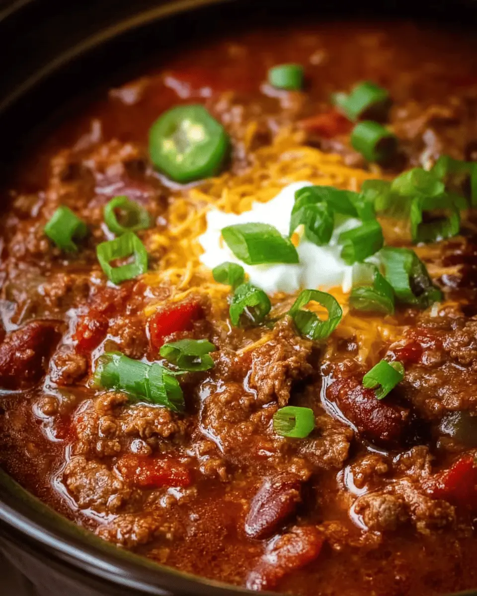 Classic Slow Cooker Chili